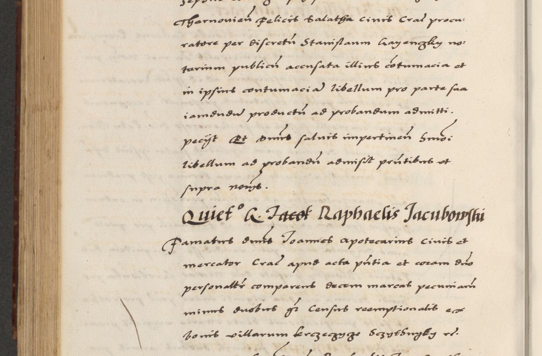 Zdjęcie nr 744 dla obiektu archiwalnego: [A]cta actorum causarum, sententiarum tam diffinitivarum quam interloquutoriarum, obligationum, constitutionum et contractuum coram reverendo patre domino Petro Porembski preposito Osvieczimensi, canonico et officiali generali Cracoviensi de anno Domini millesimo quingentesimo quinguagesimo primo, cuius indictio est nona, pontificatus sanctissimi in Christo patris et domini nostri domini Juliii divina providencia pape tercii, anno secundo, a die et mense infrascriptis feliciter continiantur