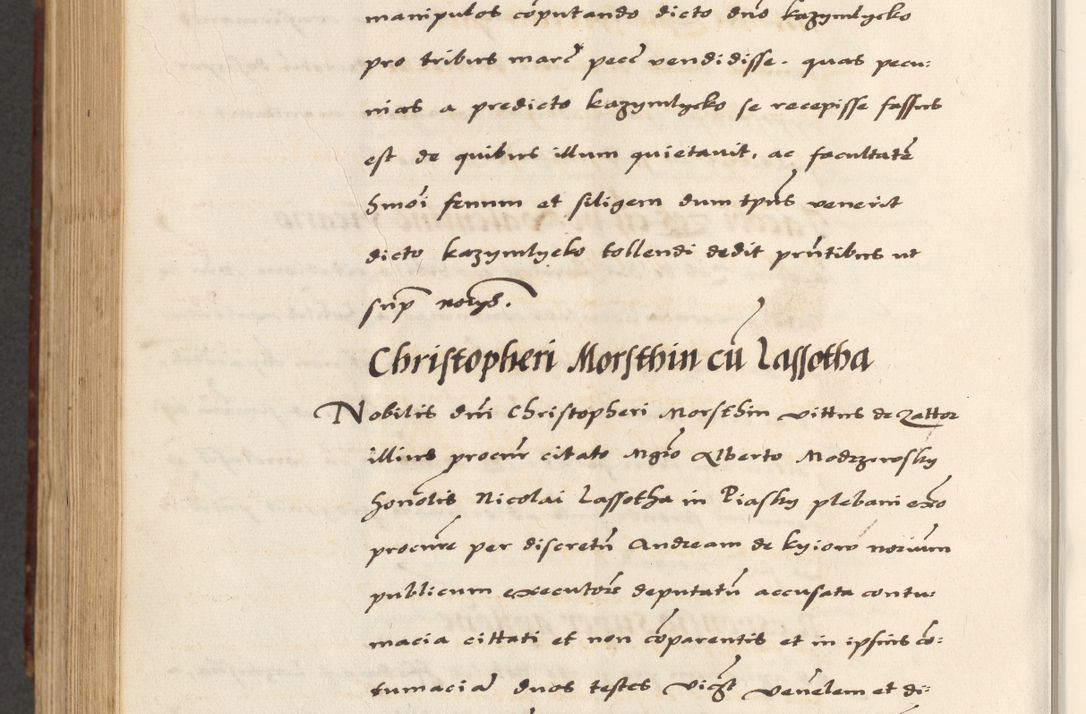 Zdjęcie nr 742 dla obiektu archiwalnego: [A]cta actorum causarum, sententiarum tam diffinitivarum quam interloquutoriarum, obligationum, constitutionum et contractuum coram reverendo patre domino Petro Porembski preposito Osvieczimensi, canonico et officiali generali Cracoviensi de anno Domini millesimo quingentesimo quinguagesimo primo, cuius indictio est nona, pontificatus sanctissimi in Christo patris et domini nostri domini Juliii divina providencia pape tercii, anno secundo, a die et mense infrascriptis feliciter continiantur