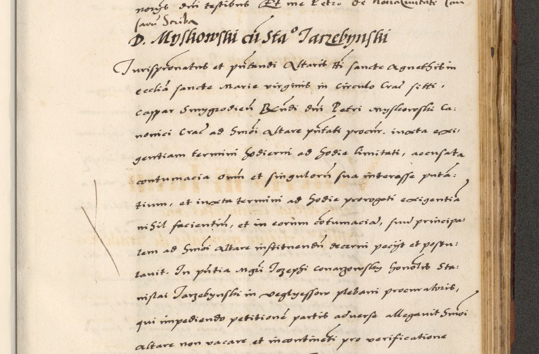 Zdjęcie nr 739 dla obiektu archiwalnego: [A]cta actorum causarum, sententiarum tam diffinitivarum quam interloquutoriarum, obligationum, constitutionum et contractuum coram reverendo patre domino Petro Porembski preposito Osvieczimensi, canonico et officiali generali Cracoviensi de anno Domini millesimo quingentesimo quinguagesimo primo, cuius indictio est nona, pontificatus sanctissimi in Christo patris et domini nostri domini Juliii divina providencia pape tercii, anno secundo, a die et mense infrascriptis feliciter continiantur