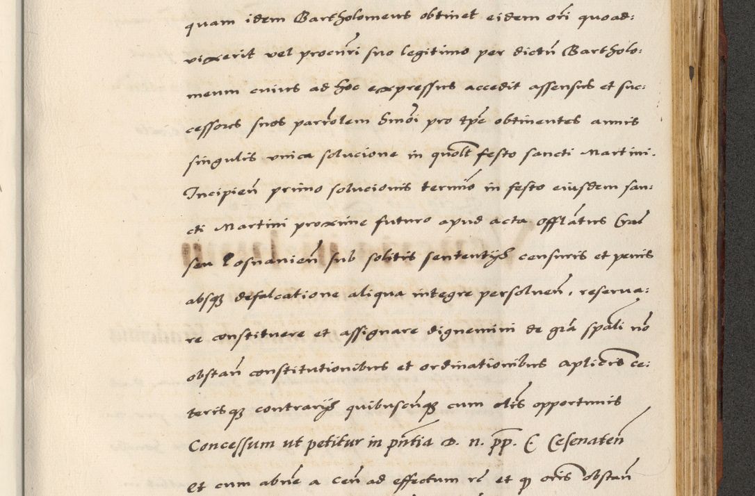 Zdjęcie nr 737 dla obiektu archiwalnego: [A]cta actorum causarum, sententiarum tam diffinitivarum quam interloquutoriarum, obligationum, constitutionum et contractuum coram reverendo patre domino Petro Porembski preposito Osvieczimensi, canonico et officiali generali Cracoviensi de anno Domini millesimo quingentesimo quinguagesimo primo, cuius indictio est nona, pontificatus sanctissimi in Christo patris et domini nostri domini Juliii divina providencia pape tercii, anno secundo, a die et mense infrascriptis feliciter continiantur