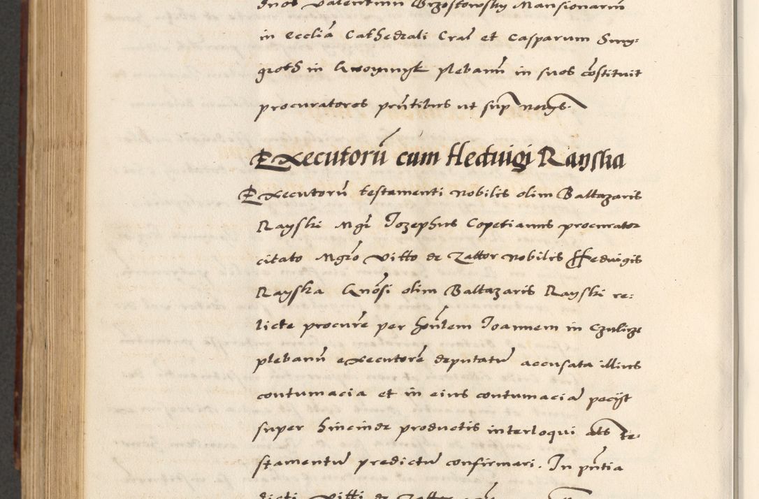 Zdjęcie nr 734 dla obiektu archiwalnego: [A]cta actorum causarum, sententiarum tam diffinitivarum quam interloquutoriarum, obligationum, constitutionum et contractuum coram reverendo patre domino Petro Porembski preposito Osvieczimensi, canonico et officiali generali Cracoviensi de anno Domini millesimo quingentesimo quinguagesimo primo, cuius indictio est nona, pontificatus sanctissimi in Christo patris et domini nostri domini Juliii divina providencia pape tercii, anno secundo, a die et mense infrascriptis feliciter continiantur