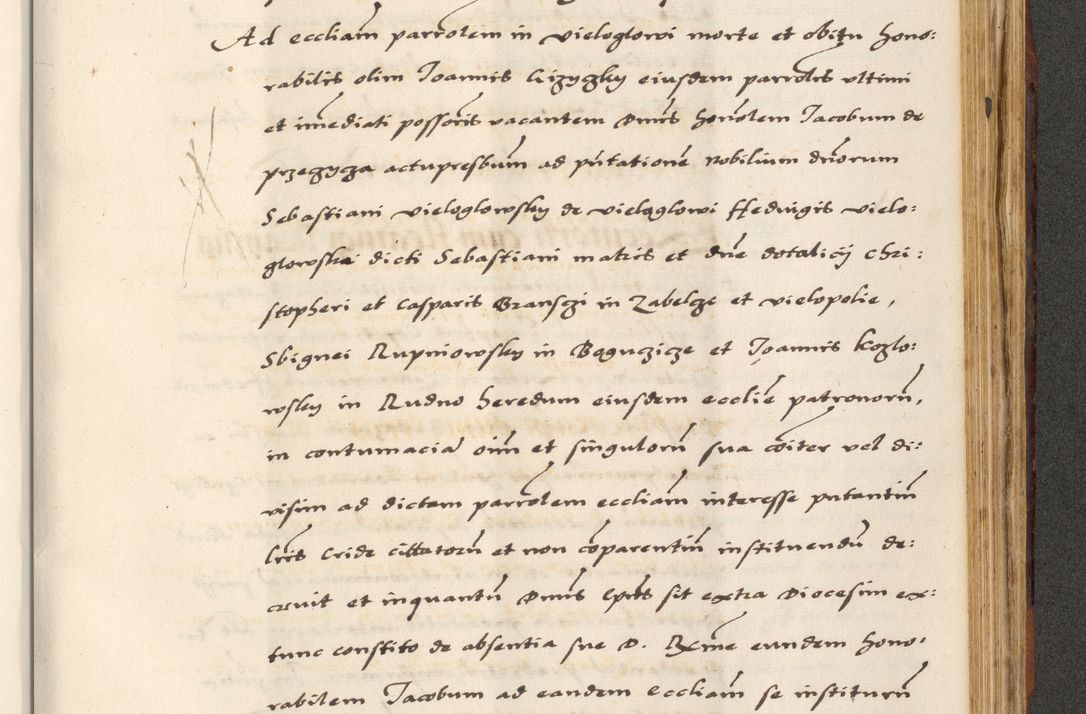 Zdjęcie nr 733 dla obiektu archiwalnego: [A]cta actorum causarum, sententiarum tam diffinitivarum quam interloquutoriarum, obligationum, constitutionum et contractuum coram reverendo patre domino Petro Porembski preposito Osvieczimensi, canonico et officiali generali Cracoviensi de anno Domini millesimo quingentesimo quinguagesimo primo, cuius indictio est nona, pontificatus sanctissimi in Christo patris et domini nostri domini Juliii divina providencia pape tercii, anno secundo, a die et mense infrascriptis feliciter continiantur