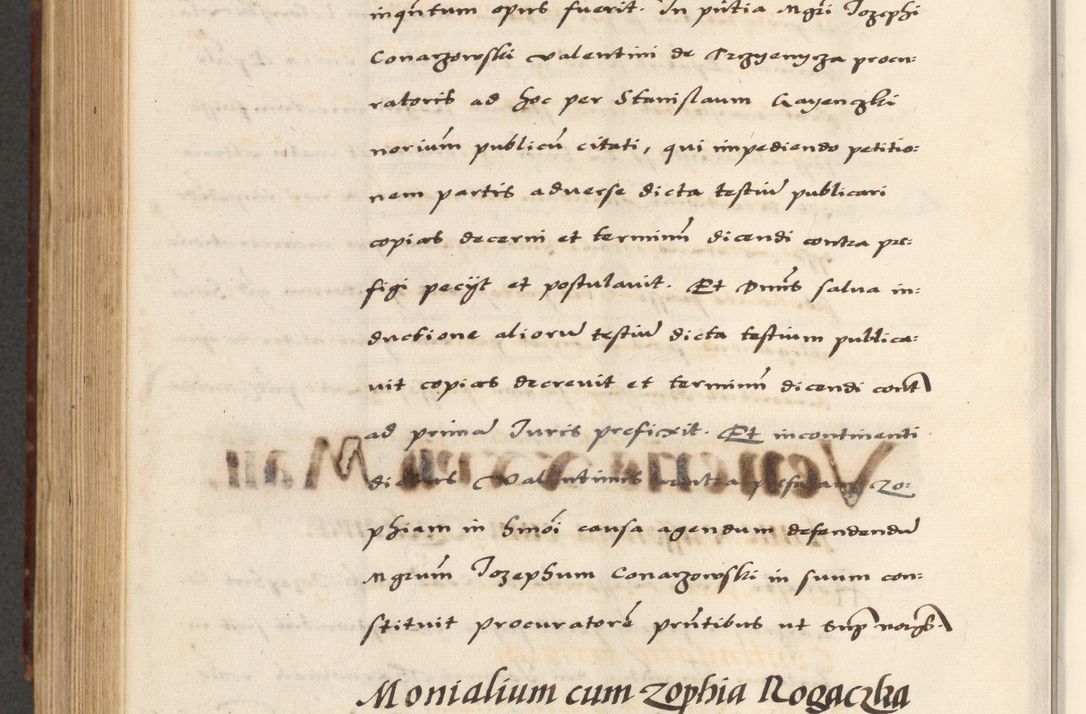 Zdjęcie nr 714 dla obiektu archiwalnego: [A]cta actorum causarum, sententiarum tam diffinitivarum quam interloquutoriarum, obligationum, constitutionum et contractuum coram reverendo patre domino Petro Porembski preposito Osvieczimensi, canonico et officiali generali Cracoviensi de anno Domini millesimo quingentesimo quinguagesimo primo, cuius indictio est nona, pontificatus sanctissimi in Christo patris et domini nostri domini Juliii divina providencia pape tercii, anno secundo, a die et mense infrascriptis feliciter continiantur
