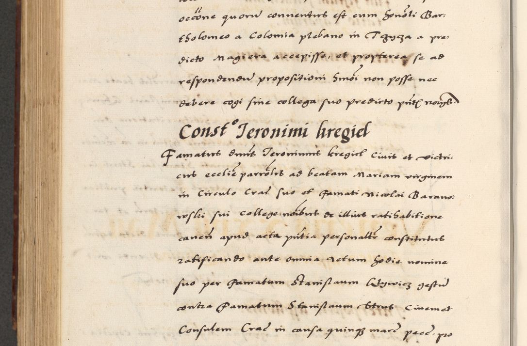 Zdjęcie nr 712 dla obiektu archiwalnego: [A]cta actorum causarum, sententiarum tam diffinitivarum quam interloquutoriarum, obligationum, constitutionum et contractuum coram reverendo patre domino Petro Porembski preposito Osvieczimensi, canonico et officiali generali Cracoviensi de anno Domini millesimo quingentesimo quinguagesimo primo, cuius indictio est nona, pontificatus sanctissimi in Christo patris et domini nostri domini Juliii divina providencia pape tercii, anno secundo, a die et mense infrascriptis feliciter continiantur