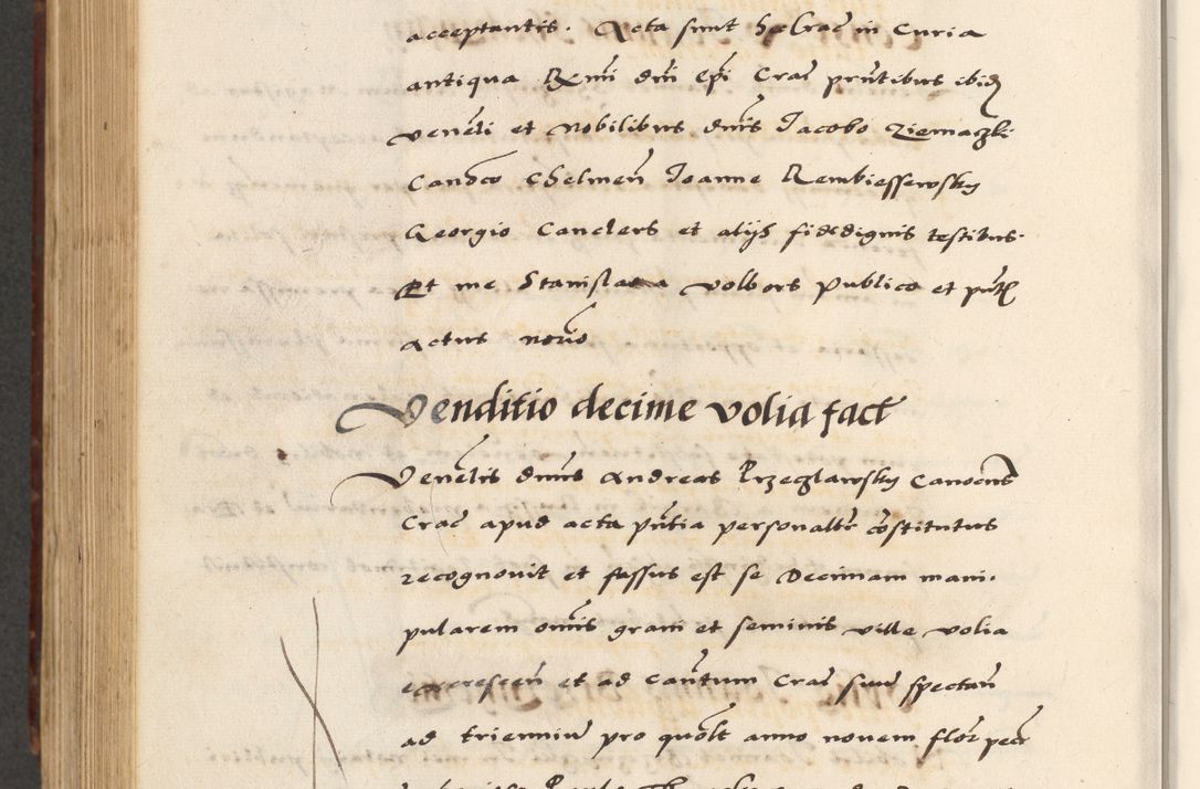 Zdjęcie nr 710 dla obiektu archiwalnego: [A]cta actorum causarum, sententiarum tam diffinitivarum quam interloquutoriarum, obligationum, constitutionum et contractuum coram reverendo patre domino Petro Porembski preposito Osvieczimensi, canonico et officiali generali Cracoviensi de anno Domini millesimo quingentesimo quinguagesimo primo, cuius indictio est nona, pontificatus sanctissimi in Christo patris et domini nostri domini Juliii divina providencia pape tercii, anno secundo, a die et mense infrascriptis feliciter continiantur