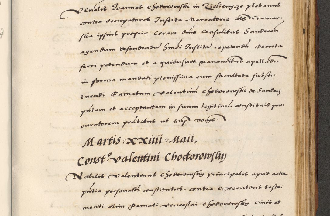 Zdjęcie nr 707 dla obiektu archiwalnego: [A]cta actorum causarum, sententiarum tam diffinitivarum quam interloquutoriarum, obligationum, constitutionum et contractuum coram reverendo patre domino Petro Porembski preposito Osvieczimensi, canonico et officiali generali Cracoviensi de anno Domini millesimo quingentesimo quinguagesimo primo, cuius indictio est nona, pontificatus sanctissimi in Christo patris et domini nostri domini Juliii divina providencia pape tercii, anno secundo, a die et mense infrascriptis feliciter continiantur