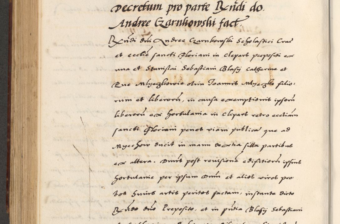 Zdjęcie nr 700 dla obiektu archiwalnego: [A]cta actorum causarum, sententiarum tam diffinitivarum quam interloquutoriarum, obligationum, constitutionum et contractuum coram reverendo patre domino Petro Porembski preposito Osvieczimensi, canonico et officiali generali Cracoviensi de anno Domini millesimo quingentesimo quinguagesimo primo, cuius indictio est nona, pontificatus sanctissimi in Christo patris et domini nostri domini Juliii divina providencia pape tercii, anno secundo, a die et mense infrascriptis feliciter continiantur