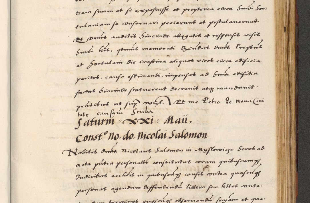 Zdjęcie nr 697 dla obiektu archiwalnego: [A]cta actorum causarum, sententiarum tam diffinitivarum quam interloquutoriarum, obligationum, constitutionum et contractuum coram reverendo patre domino Petro Porembski preposito Osvieczimensi, canonico et officiali generali Cracoviensi de anno Domini millesimo quingentesimo quinguagesimo primo, cuius indictio est nona, pontificatus sanctissimi in Christo patris et domini nostri domini Juliii divina providencia pape tercii, anno secundo, a die et mense infrascriptis feliciter continiantur