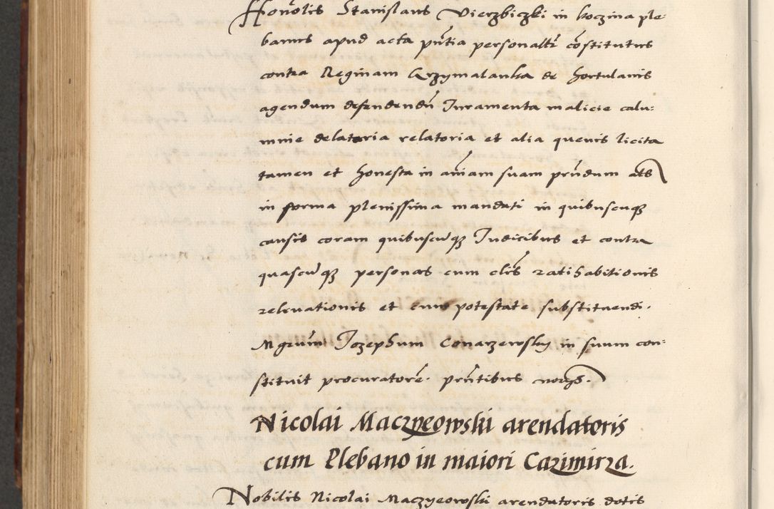 Zdjęcie nr 698 dla obiektu archiwalnego: [A]cta actorum causarum, sententiarum tam diffinitivarum quam interloquutoriarum, obligationum, constitutionum et contractuum coram reverendo patre domino Petro Porembski preposito Osvieczimensi, canonico et officiali generali Cracoviensi de anno Domini millesimo quingentesimo quinguagesimo primo, cuius indictio est nona, pontificatus sanctissimi in Christo patris et domini nostri domini Juliii divina providencia pape tercii, anno secundo, a die et mense infrascriptis feliciter continiantur