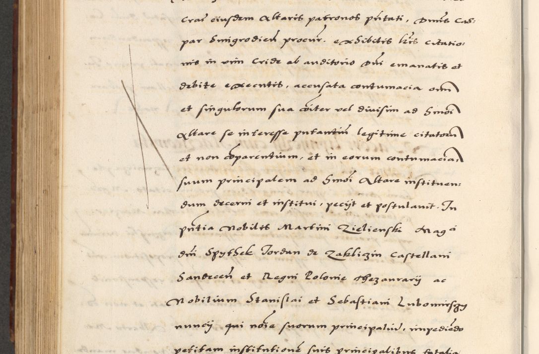 Zdjęcie nr 690 dla obiektu archiwalnego: [A]cta actorum causarum, sententiarum tam diffinitivarum quam interloquutoriarum, obligationum, constitutionum et contractuum coram reverendo patre domino Petro Porembski preposito Osvieczimensi, canonico et officiali generali Cracoviensi de anno Domini millesimo quingentesimo quinguagesimo primo, cuius indictio est nona, pontificatus sanctissimi in Christo patris et domini nostri domini Juliii divina providencia pape tercii, anno secundo, a die et mense infrascriptis feliciter continiantur