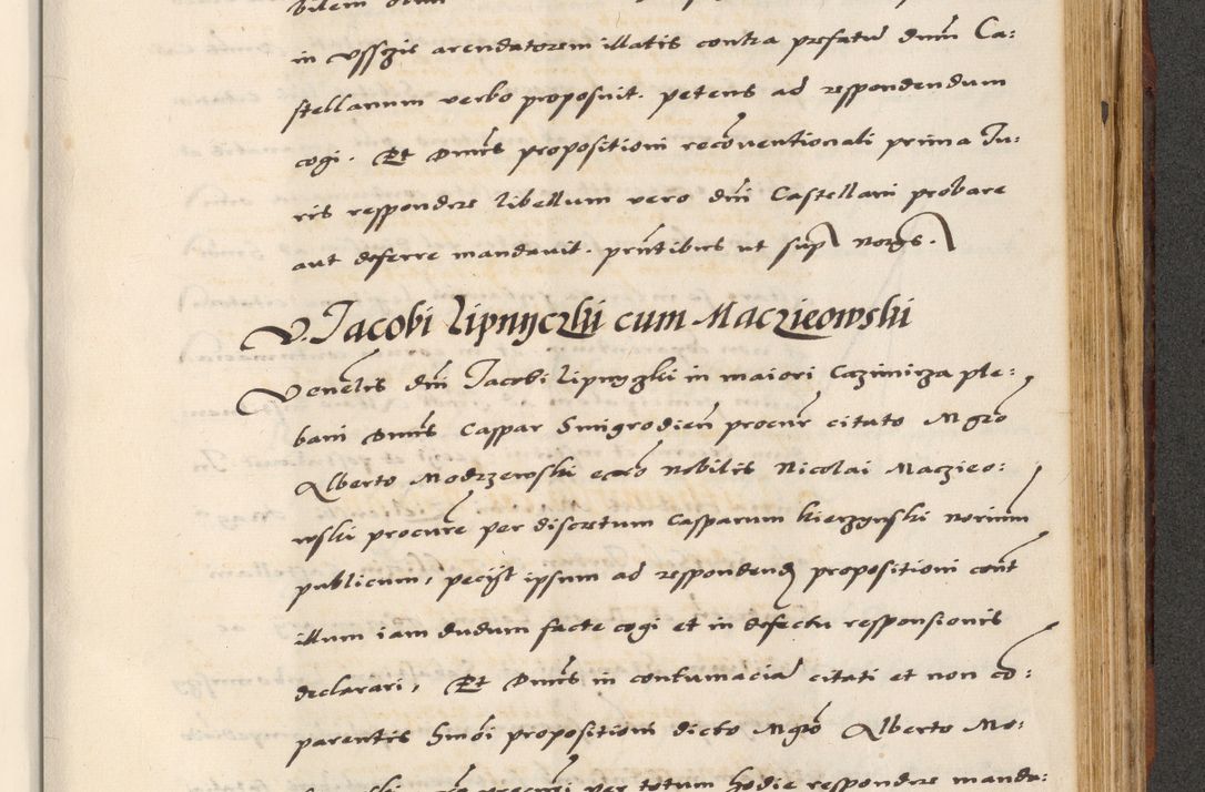 Zdjęcie nr 689 dla obiektu archiwalnego: [A]cta actorum causarum, sententiarum tam diffinitivarum quam interloquutoriarum, obligationum, constitutionum et contractuum coram reverendo patre domino Petro Porembski preposito Osvieczimensi, canonico et officiali generali Cracoviensi de anno Domini millesimo quingentesimo quinguagesimo primo, cuius indictio est nona, pontificatus sanctissimi in Christo patris et domini nostri domini Juliii divina providencia pape tercii, anno secundo, a die et mense infrascriptis feliciter continiantur