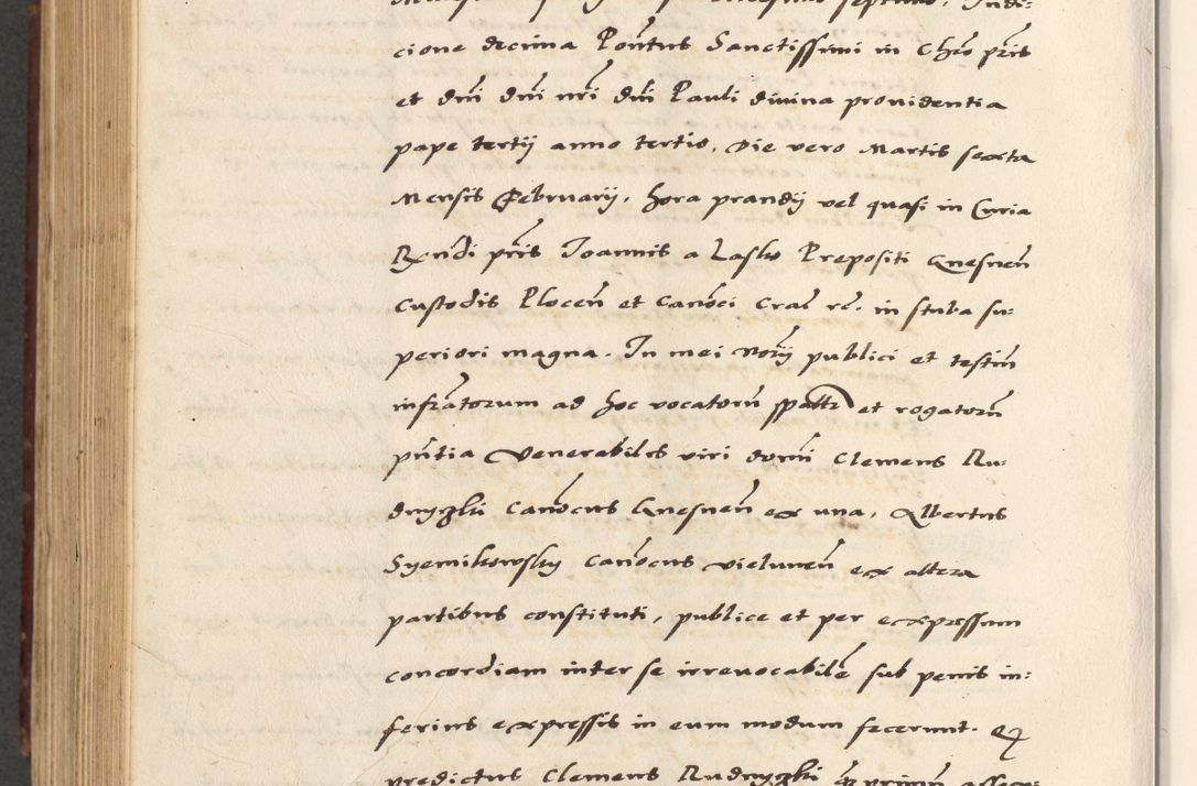 Zdjęcie nr 686 dla obiektu archiwalnego: [A]cta actorum causarum, sententiarum tam diffinitivarum quam interloquutoriarum, obligationum, constitutionum et contractuum coram reverendo patre domino Petro Porembski preposito Osvieczimensi, canonico et officiali generali Cracoviensi de anno Domini millesimo quingentesimo quinguagesimo primo, cuius indictio est nona, pontificatus sanctissimi in Christo patris et domini nostri domini Juliii divina providencia pape tercii, anno secundo, a die et mense infrascriptis feliciter continiantur