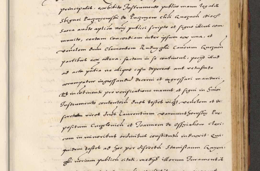 Zdjęcie nr 685 dla obiektu archiwalnego: [A]cta actorum causarum, sententiarum tam diffinitivarum quam interloquutoriarum, obligationum, constitutionum et contractuum coram reverendo patre domino Petro Porembski preposito Osvieczimensi, canonico et officiali generali Cracoviensi de anno Domini millesimo quingentesimo quinguagesimo primo, cuius indictio est nona, pontificatus sanctissimi in Christo patris et domini nostri domini Juliii divina providencia pape tercii, anno secundo, a die et mense infrascriptis feliciter continiantur