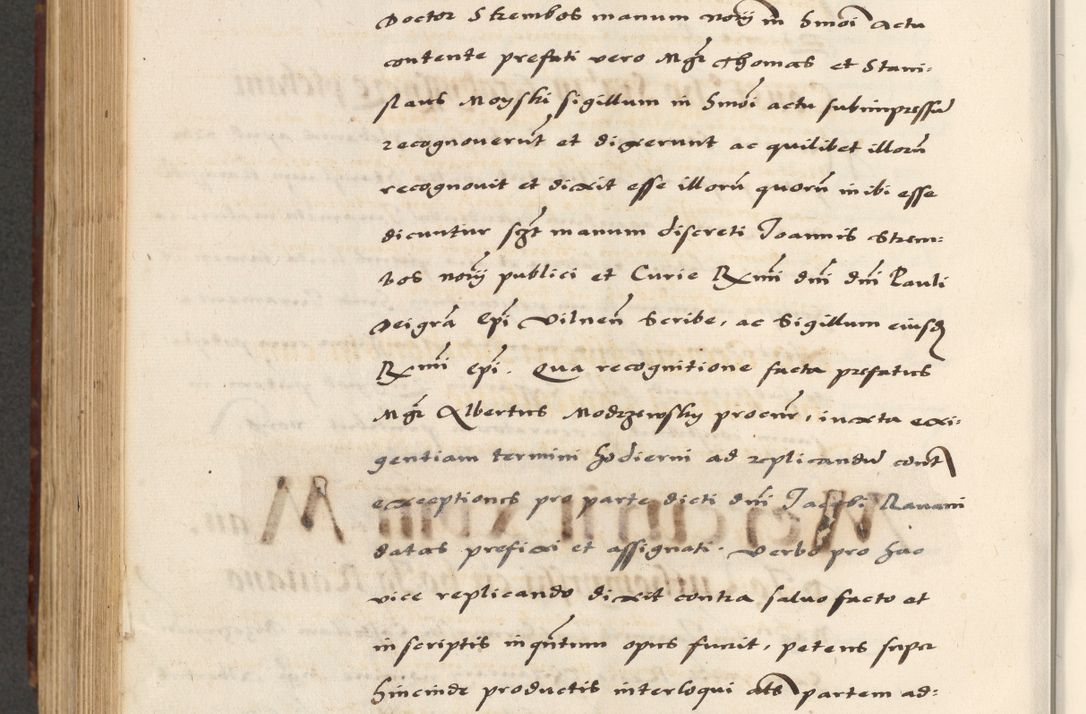 Zdjęcie nr 676 dla obiektu archiwalnego: [A]cta actorum causarum, sententiarum tam diffinitivarum quam interloquutoriarum, obligationum, constitutionum et contractuum coram reverendo patre domino Petro Porembski preposito Osvieczimensi, canonico et officiali generali Cracoviensi de anno Domini millesimo quingentesimo quinguagesimo primo, cuius indictio est nona, pontificatus sanctissimi in Christo patris et domini nostri domini Juliii divina providencia pape tercii, anno secundo, a die et mense infrascriptis feliciter continiantur