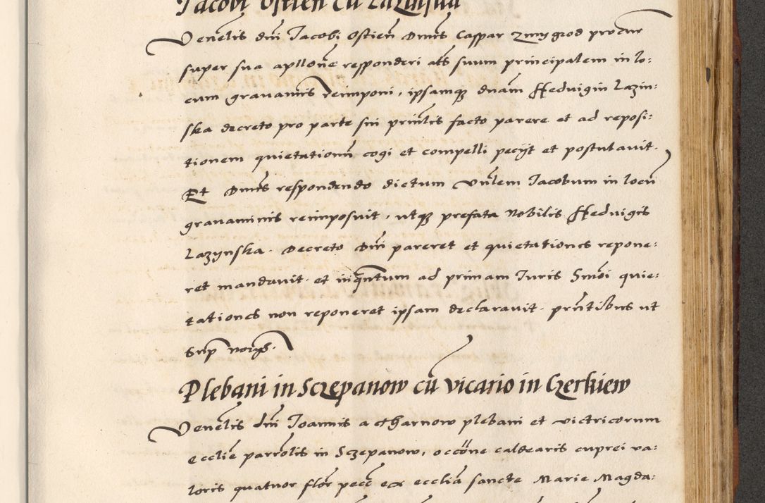 Zdjęcie nr 679 dla obiektu archiwalnego: [A]cta actorum causarum, sententiarum tam diffinitivarum quam interloquutoriarum, obligationum, constitutionum et contractuum coram reverendo patre domino Petro Porembski preposito Osvieczimensi, canonico et officiali generali Cracoviensi de anno Domini millesimo quingentesimo quinguagesimo primo, cuius indictio est nona, pontificatus sanctissimi in Christo patris et domini nostri domini Juliii divina providencia pape tercii, anno secundo, a die et mense infrascriptis feliciter continiantur