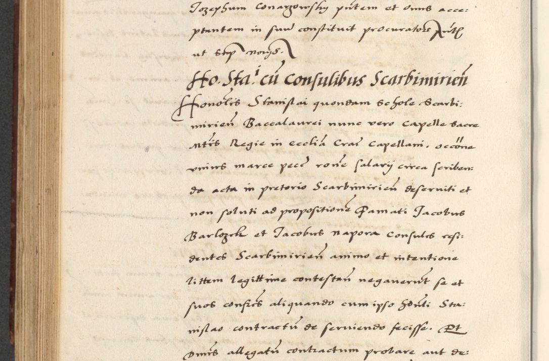 Zdjęcie nr 670 dla obiektu archiwalnego: [A]cta actorum causarum, sententiarum tam diffinitivarum quam interloquutoriarum, obligationum, constitutionum et contractuum coram reverendo patre domino Petro Porembski preposito Osvieczimensi, canonico et officiali generali Cracoviensi de anno Domini millesimo quingentesimo quinguagesimo primo, cuius indictio est nona, pontificatus sanctissimi in Christo patris et domini nostri domini Juliii divina providencia pape tercii, anno secundo, a die et mense infrascriptis feliciter continiantur