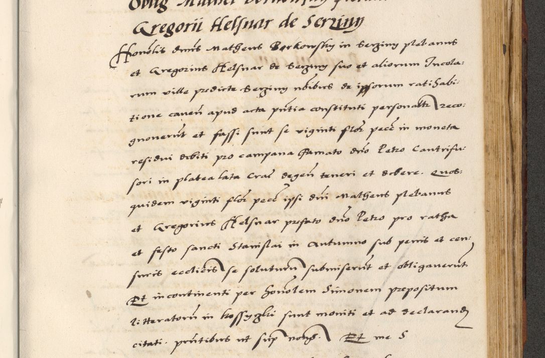 Zdjęcie nr 659 dla obiektu archiwalnego: [A]cta actorum causarum, sententiarum tam diffinitivarum quam interloquutoriarum, obligationum, constitutionum et contractuum coram reverendo patre domino Petro Porembski preposito Osvieczimensi, canonico et officiali generali Cracoviensi de anno Domini millesimo quingentesimo quinguagesimo primo, cuius indictio est nona, pontificatus sanctissimi in Christo patris et domini nostri domini Juliii divina providencia pape tercii, anno secundo, a die et mense infrascriptis feliciter continiantur