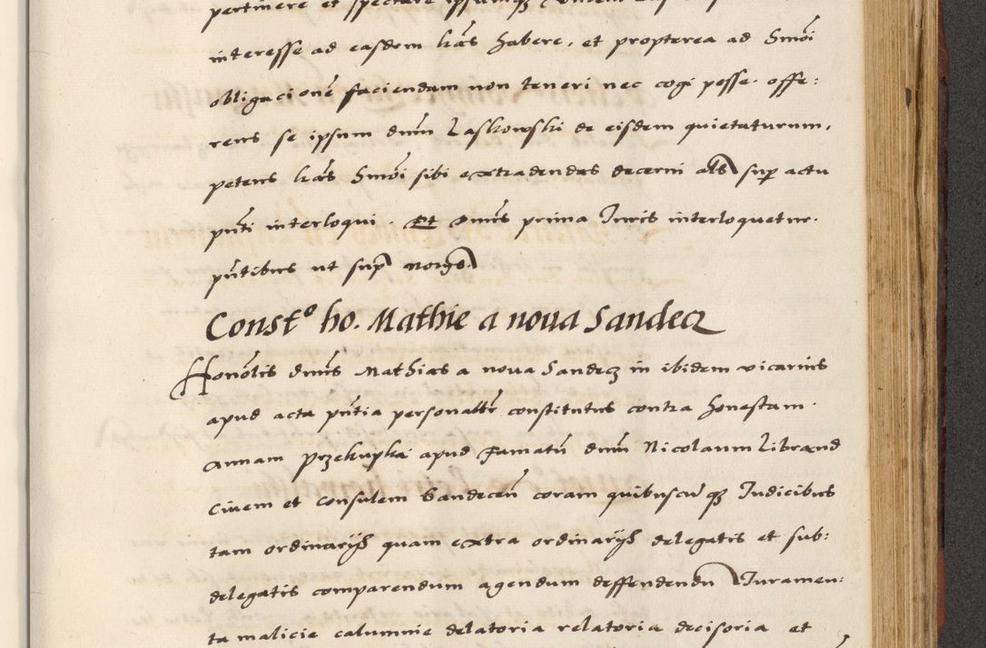 Zdjęcie nr 641 dla obiektu archiwalnego: [A]cta actorum causarum, sententiarum tam diffinitivarum quam interloquutoriarum, obligationum, constitutionum et contractuum coram reverendo patre domino Petro Porembski preposito Osvieczimensi, canonico et officiali generali Cracoviensi de anno Domini millesimo quingentesimo quinguagesimo primo, cuius indictio est nona, pontificatus sanctissimi in Christo patris et domini nostri domini Juliii divina providencia pape tercii, anno secundo, a die et mense infrascriptis feliciter continiantur