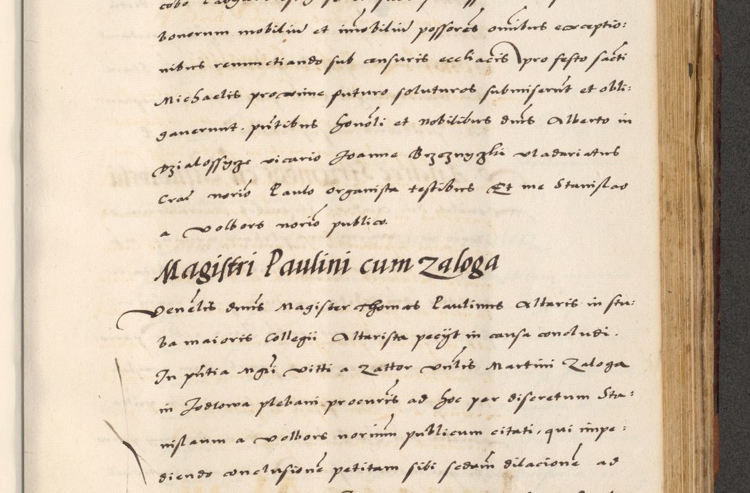 Zdjęcie nr 639 dla obiektu archiwalnego: [A]cta actorum causarum, sententiarum tam diffinitivarum quam interloquutoriarum, obligationum, constitutionum et contractuum coram reverendo patre domino Petro Porembski preposito Osvieczimensi, canonico et officiali generali Cracoviensi de anno Domini millesimo quingentesimo quinguagesimo primo, cuius indictio est nona, pontificatus sanctissimi in Christo patris et domini nostri domini Juliii divina providencia pape tercii, anno secundo, a die et mense infrascriptis feliciter continiantur