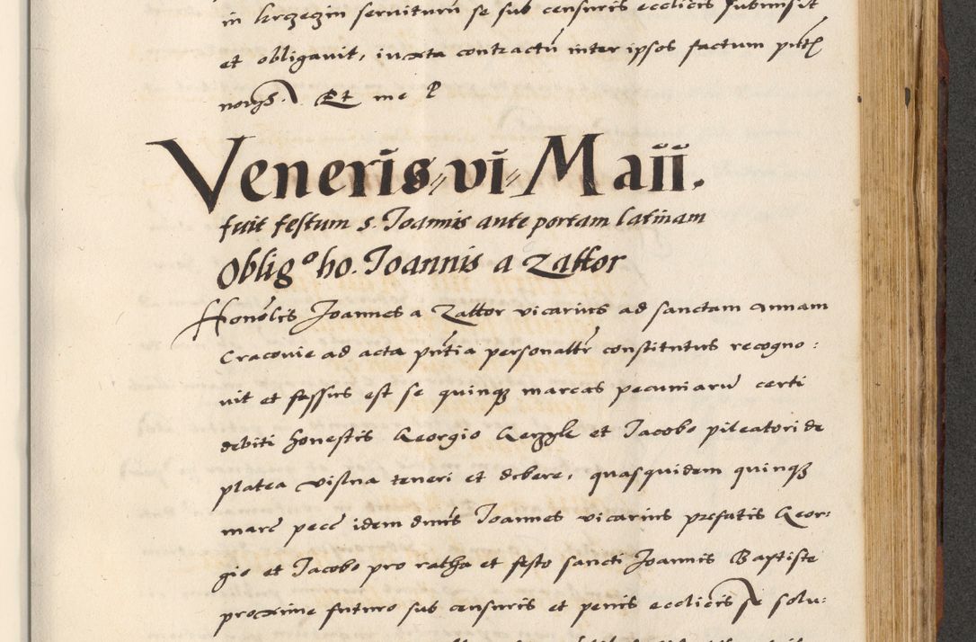 Zdjęcie nr 631 dla obiektu archiwalnego: [A]cta actorum causarum, sententiarum tam diffinitivarum quam interloquutoriarum, obligationum, constitutionum et contractuum coram reverendo patre domino Petro Porembski preposito Osvieczimensi, canonico et officiali generali Cracoviensi de anno Domini millesimo quingentesimo quinguagesimo primo, cuius indictio est nona, pontificatus sanctissimi in Christo patris et domini nostri domini Juliii divina providencia pape tercii, anno secundo, a die et mense infrascriptis feliciter continiantur