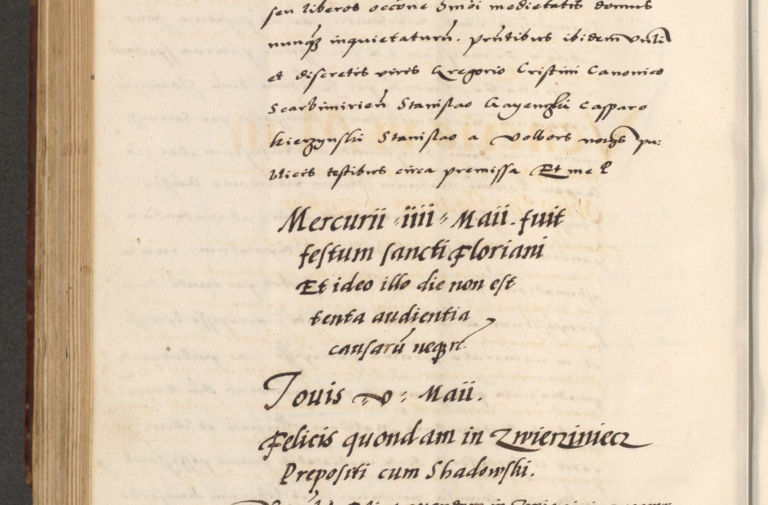 Zdjęcie nr 630 dla obiektu archiwalnego: [A]cta actorum causarum, sententiarum tam diffinitivarum quam interloquutoriarum, obligationum, constitutionum et contractuum coram reverendo patre domino Petro Porembski preposito Osvieczimensi, canonico et officiali generali Cracoviensi de anno Domini millesimo quingentesimo quinguagesimo primo, cuius indictio est nona, pontificatus sanctissimi in Christo patris et domini nostri domini Juliii divina providencia pape tercii, anno secundo, a die et mense infrascriptis feliciter continiantur