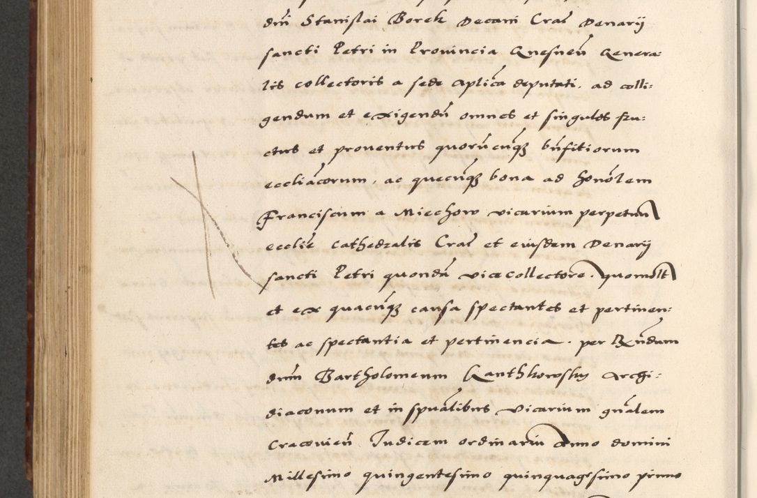 Zdjęcie nr 628 dla obiektu archiwalnego: [A]cta actorum causarum, sententiarum tam diffinitivarum quam interloquutoriarum, obligationum, constitutionum et contractuum coram reverendo patre domino Petro Porembski preposito Osvieczimensi, canonico et officiali generali Cracoviensi de anno Domini millesimo quingentesimo quinguagesimo primo, cuius indictio est nona, pontificatus sanctissimi in Christo patris et domini nostri domini Juliii divina providencia pape tercii, anno secundo, a die et mense infrascriptis feliciter continiantur
