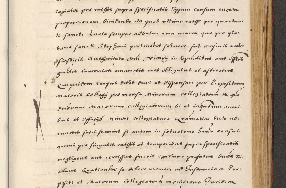 Zdjęcie nr 625 dla obiektu archiwalnego: [A]cta actorum causarum, sententiarum tam diffinitivarum quam interloquutoriarum, obligationum, constitutionum et contractuum coram reverendo patre domino Petro Porembski preposito Osvieczimensi, canonico et officiali generali Cracoviensi de anno Domini millesimo quingentesimo quinguagesimo primo, cuius indictio est nona, pontificatus sanctissimi in Christo patris et domini nostri domini Juliii divina providencia pape tercii, anno secundo, a die et mense infrascriptis feliciter continiantur