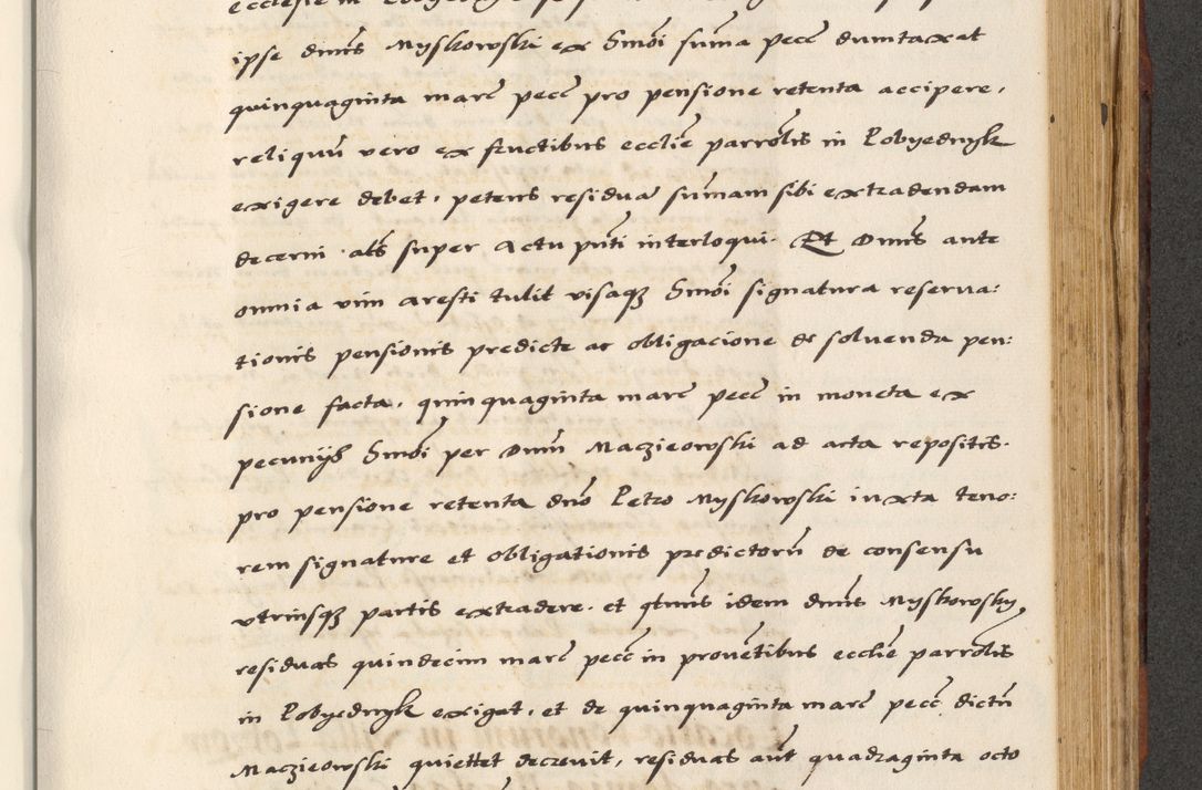 Zdjęcie nr 621 dla obiektu archiwalnego: [A]cta actorum causarum, sententiarum tam diffinitivarum quam interloquutoriarum, obligationum, constitutionum et contractuum coram reverendo patre domino Petro Porembski preposito Osvieczimensi, canonico et officiali generali Cracoviensi de anno Domini millesimo quingentesimo quinguagesimo primo, cuius indictio est nona, pontificatus sanctissimi in Christo patris et domini nostri domini Juliii divina providencia pape tercii, anno secundo, a die et mense infrascriptis feliciter continiantur