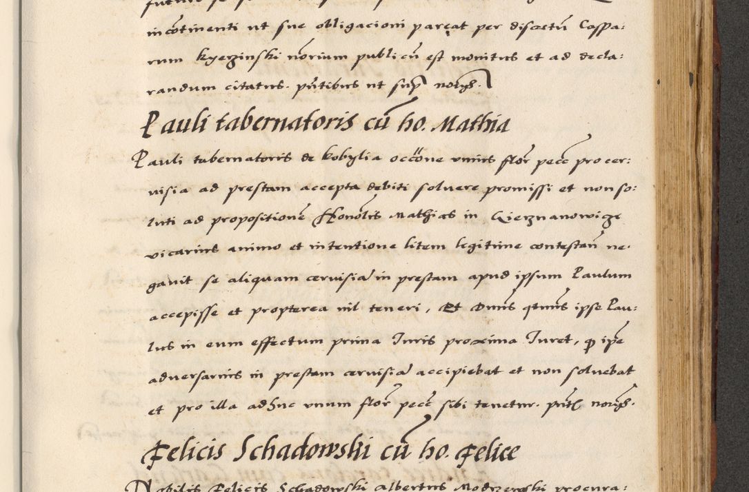 Zdjęcie nr 617 dla obiektu archiwalnego: [A]cta actorum causarum, sententiarum tam diffinitivarum quam interloquutoriarum, obligationum, constitutionum et contractuum coram reverendo patre domino Petro Porembski preposito Osvieczimensi, canonico et officiali generali Cracoviensi de anno Domini millesimo quingentesimo quinguagesimo primo, cuius indictio est nona, pontificatus sanctissimi in Christo patris et domini nostri domini Juliii divina providencia pape tercii, anno secundo, a die et mense infrascriptis feliciter continiantur