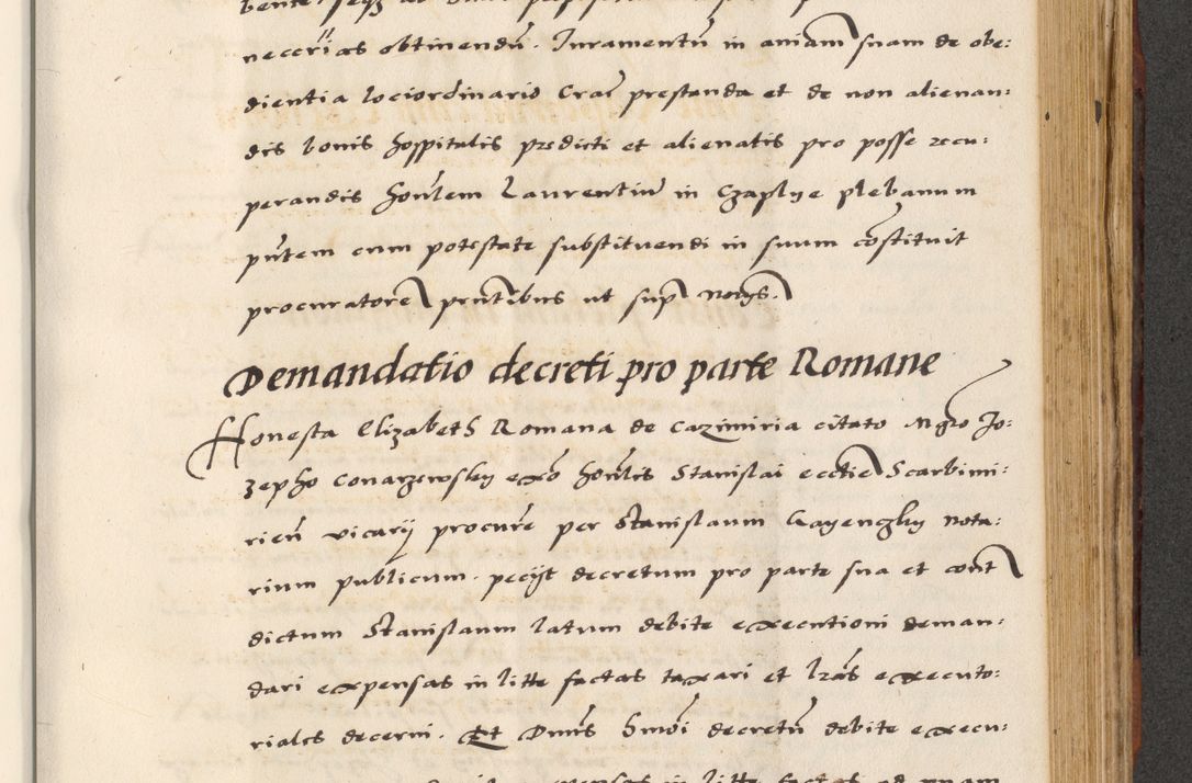 Zdjęcie nr 611 dla obiektu archiwalnego: [A]cta actorum causarum, sententiarum tam diffinitivarum quam interloquutoriarum, obligationum, constitutionum et contractuum coram reverendo patre domino Petro Porembski preposito Osvieczimensi, canonico et officiali generali Cracoviensi de anno Domini millesimo quingentesimo quinguagesimo primo, cuius indictio est nona, pontificatus sanctissimi in Christo patris et domini nostri domini Juliii divina providencia pape tercii, anno secundo, a die et mense infrascriptis feliciter continiantur
