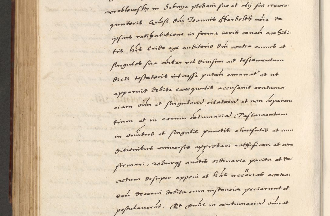 Zdjęcie nr 806 dla obiektu archiwalnego: [A]cta actorum causarum, sententiarum tam diffinitivarum quam interloquutoriarum, obligationum, constitutionum et contractuum coram reverendo patre domino Petro Porembski preposito Osvieczimensi, canonico et officiali generali Cracoviensi de anno Domini millesimo quingentesimo quinguagesimo primo, cuius indictio est nona, pontificatus sanctissimi in Christo patris et domini nostri domini Juliii divina providencia pape tercii, anno secundo, a die et mense infrascriptis feliciter continiantur