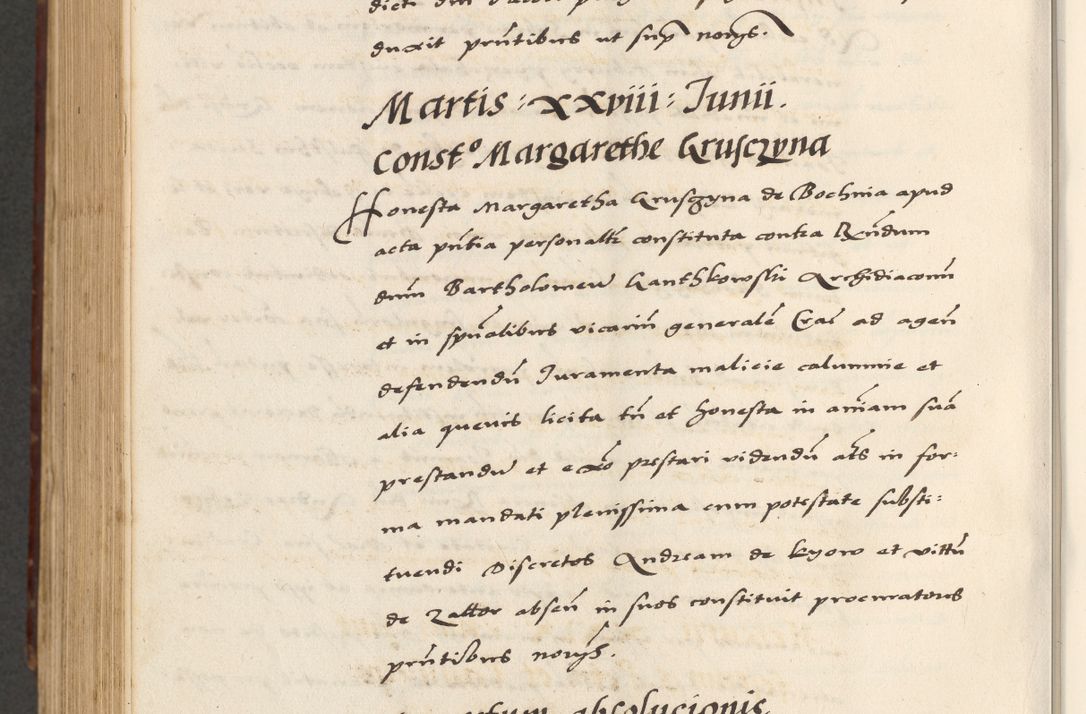 Zdjęcie nr 808 dla obiektu archiwalnego: [A]cta actorum causarum, sententiarum tam diffinitivarum quam interloquutoriarum, obligationum, constitutionum et contractuum coram reverendo patre domino Petro Porembski preposito Osvieczimensi, canonico et officiali generali Cracoviensi de anno Domini millesimo quingentesimo quinguagesimo primo, cuius indictio est nona, pontificatus sanctissimi in Christo patris et domini nostri domini Juliii divina providencia pape tercii, anno secundo, a die et mense infrascriptis feliciter continiantur