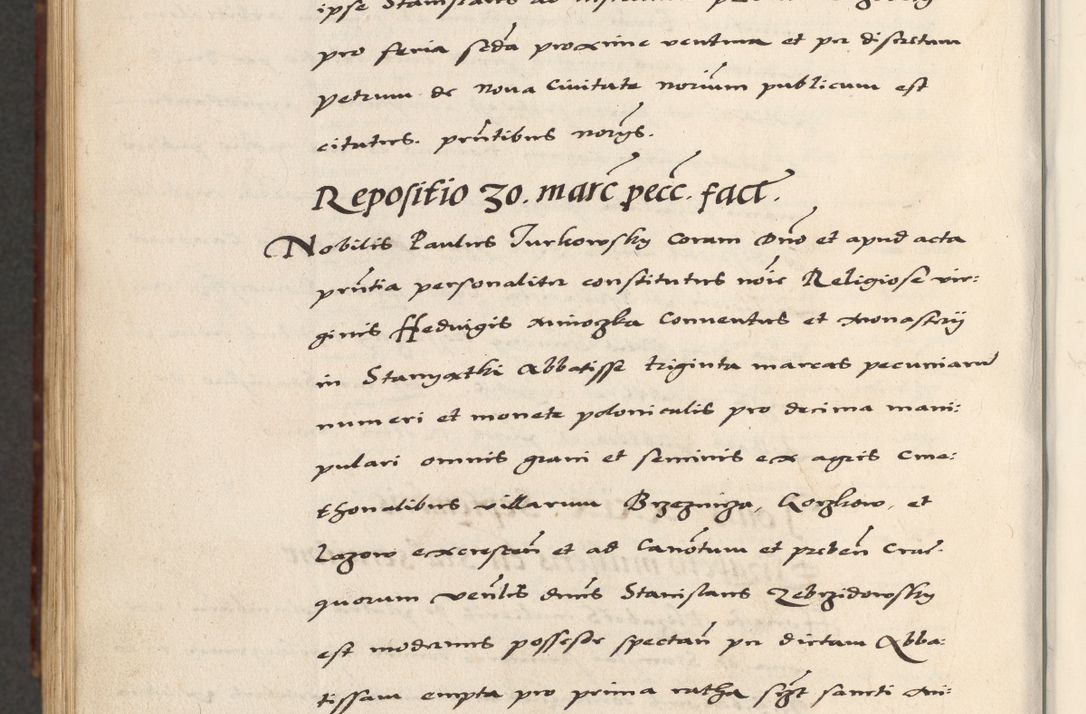 Zdjęcie nr 966 dla obiektu archiwalnego: [A]cta actorum causarum, sententiarum tam diffinitivarum quam interloquutoriarum, obligationum, constitutionum et contractuum coram reverendo patre domino Petro Porembski preposito Osvieczimensi, canonico et officiali generali Cracoviensi de anno Domini millesimo quingentesimo quinguagesimo primo, cuius indictio est nona, pontificatus sanctissimi in Christo patris et domini nostri domini Juliii divina providencia pape tercii, anno secundo, a die et mense infrascriptis feliciter continiantur