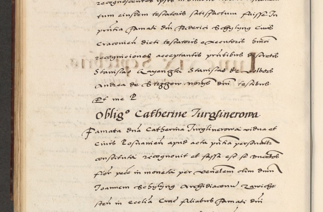 Zdjęcie nr 954 dla obiektu archiwalnego: [A]cta actorum causarum, sententiarum tam diffinitivarum quam interloquutoriarum, obligationum, constitutionum et contractuum coram reverendo patre domino Petro Porembski preposito Osvieczimensi, canonico et officiali generali Cracoviensi de anno Domini millesimo quingentesimo quinguagesimo primo, cuius indictio est nona, pontificatus sanctissimi in Christo patris et domini nostri domini Juliii divina providencia pape tercii, anno secundo, a die et mense infrascriptis feliciter continiantur