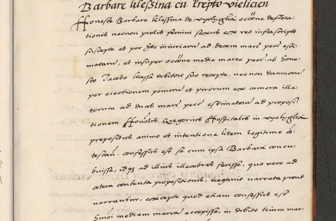Zdjęcie nr 955 dla obiektu archiwalnego: [A]cta actorum causarum, sententiarum tam diffinitivarum quam interloquutoriarum, obligationum, constitutionum et contractuum coram reverendo patre domino Petro Porembski preposito Osvieczimensi, canonico et officiali generali Cracoviensi de anno Domini millesimo quingentesimo quinguagesimo primo, cuius indictio est nona, pontificatus sanctissimi in Christo patris et domini nostri domini Juliii divina providencia pape tercii, anno secundo, a die et mense infrascriptis feliciter continiantur