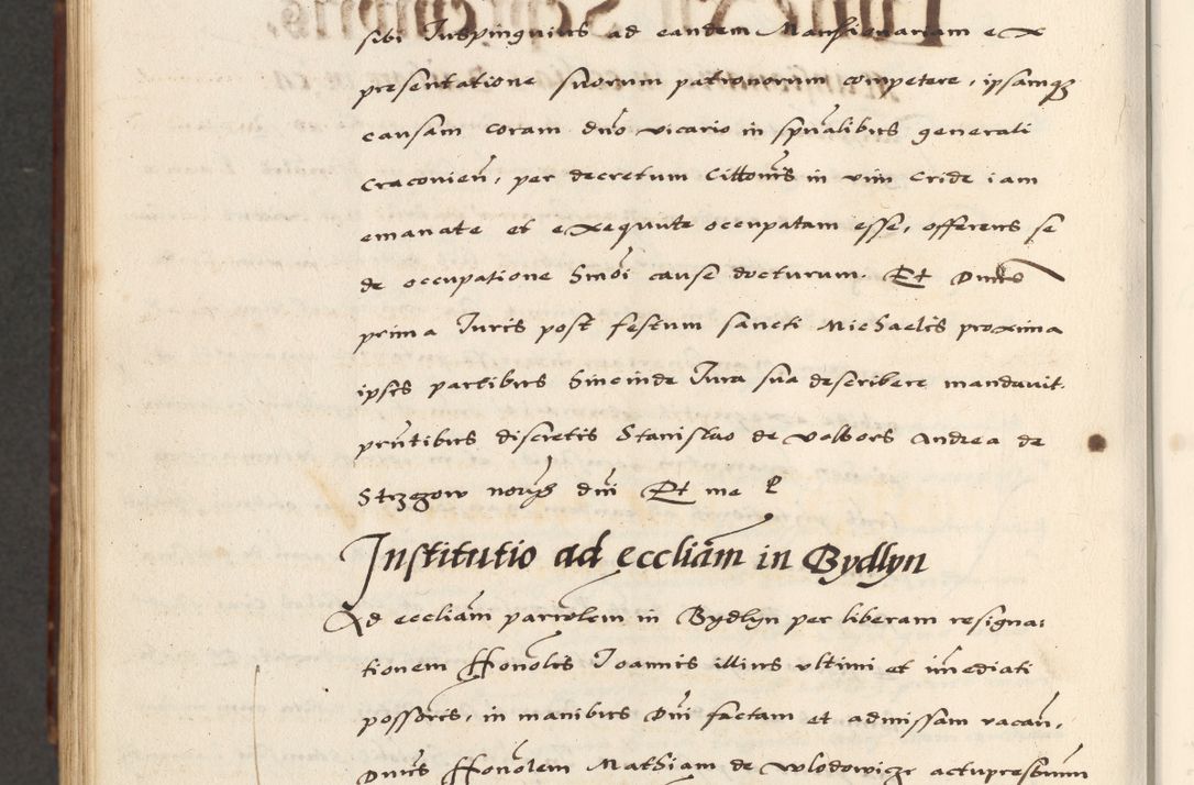 Zdjęcie nr 944 dla obiektu archiwalnego: [A]cta actorum causarum, sententiarum tam diffinitivarum quam interloquutoriarum, obligationum, constitutionum et contractuum coram reverendo patre domino Petro Porembski preposito Osvieczimensi, canonico et officiali generali Cracoviensi de anno Domini millesimo quingentesimo quinguagesimo primo, cuius indictio est nona, pontificatus sanctissimi in Christo patris et domini nostri domini Juliii divina providencia pape tercii, anno secundo, a die et mense infrascriptis feliciter continiantur