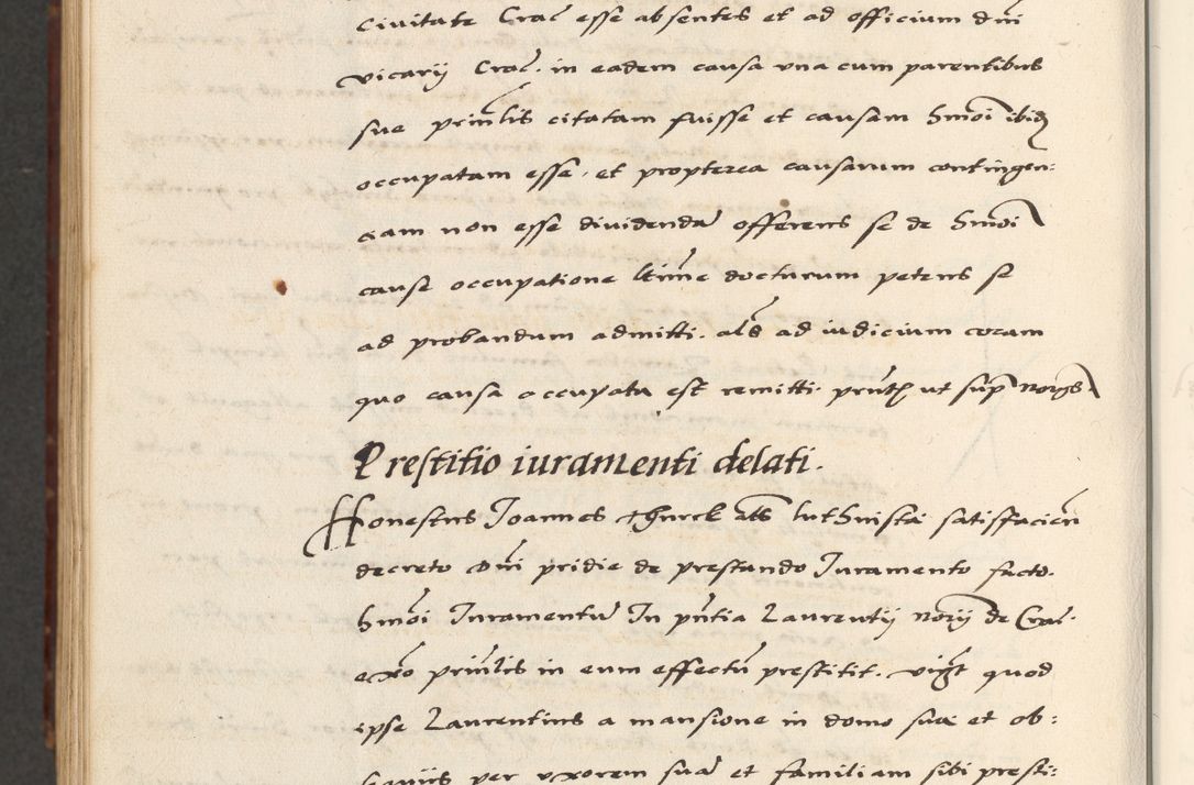 Zdjęcie nr 936 dla obiektu archiwalnego: [A]cta actorum causarum, sententiarum tam diffinitivarum quam interloquutoriarum, obligationum, constitutionum et contractuum coram reverendo patre domino Petro Porembski preposito Osvieczimensi, canonico et officiali generali Cracoviensi de anno Domini millesimo quingentesimo quinguagesimo primo, cuius indictio est nona, pontificatus sanctissimi in Christo patris et domini nostri domini Juliii divina providencia pape tercii, anno secundo, a die et mense infrascriptis feliciter continiantur