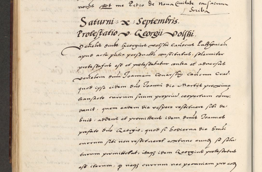 Zdjęcie nr 938 dla obiektu archiwalnego: [A]cta actorum causarum, sententiarum tam diffinitivarum quam interloquutoriarum, obligationum, constitutionum et contractuum coram reverendo patre domino Petro Porembski preposito Osvieczimensi, canonico et officiali generali Cracoviensi de anno Domini millesimo quingentesimo quinguagesimo primo, cuius indictio est nona, pontificatus sanctissimi in Christo patris et domini nostri domini Juliii divina providencia pape tercii, anno secundo, a die et mense infrascriptis feliciter continiantur