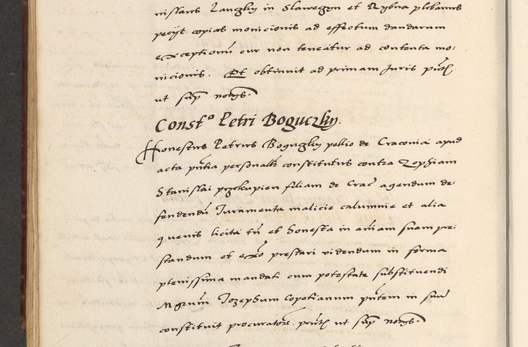 Zdjęcie nr 932 dla obiektu archiwalnego: [A]cta actorum causarum, sententiarum tam diffinitivarum quam interloquutoriarum, obligationum, constitutionum et contractuum coram reverendo patre domino Petro Porembski preposito Osvieczimensi, canonico et officiali generali Cracoviensi de anno Domini millesimo quingentesimo quinguagesimo primo, cuius indictio est nona, pontificatus sanctissimi in Christo patris et domini nostri domini Juliii divina providencia pape tercii, anno secundo, a die et mense infrascriptis feliciter continiantur