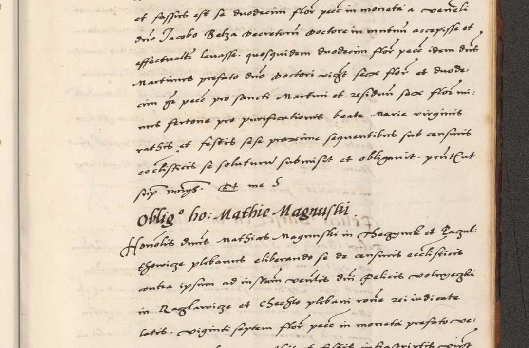 Zdjęcie nr 933 dla obiektu archiwalnego: [A]cta actorum causarum, sententiarum tam diffinitivarum quam interloquutoriarum, obligationum, constitutionum et contractuum coram reverendo patre domino Petro Porembski preposito Osvieczimensi, canonico et officiali generali Cracoviensi de anno Domini millesimo quingentesimo quinguagesimo primo, cuius indictio est nona, pontificatus sanctissimi in Christo patris et domini nostri domini Juliii divina providencia pape tercii, anno secundo, a die et mense infrascriptis feliciter continiantur