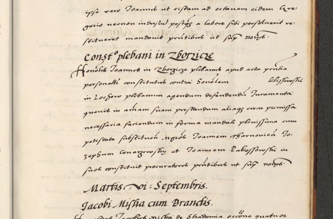 Zdjęcie nr 923 dla obiektu archiwalnego: [A]cta actorum causarum, sententiarum tam diffinitivarum quam interloquutoriarum, obligationum, constitutionum et contractuum coram reverendo patre domino Petro Porembski preposito Osvieczimensi, canonico et officiali generali Cracoviensi de anno Domini millesimo quingentesimo quinguagesimo primo, cuius indictio est nona, pontificatus sanctissimi in Christo patris et domini nostri domini Juliii divina providencia pape tercii, anno secundo, a die et mense infrascriptis feliciter continiantur