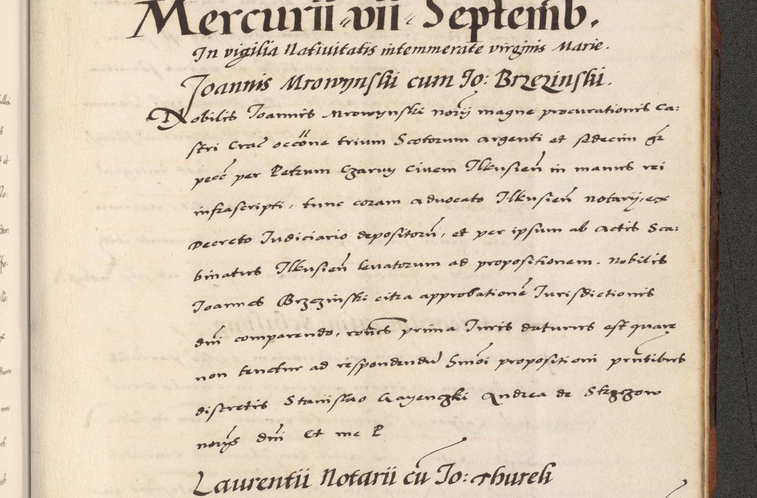 Zdjęcie nr 925 dla obiektu archiwalnego: [A]cta actorum causarum, sententiarum tam diffinitivarum quam interloquutoriarum, obligationum, constitutionum et contractuum coram reverendo patre domino Petro Porembski preposito Osvieczimensi, canonico et officiali generali Cracoviensi de anno Domini millesimo quingentesimo quinguagesimo primo, cuius indictio est nona, pontificatus sanctissimi in Christo patris et domini nostri domini Juliii divina providencia pape tercii, anno secundo, a die et mense infrascriptis feliciter continiantur