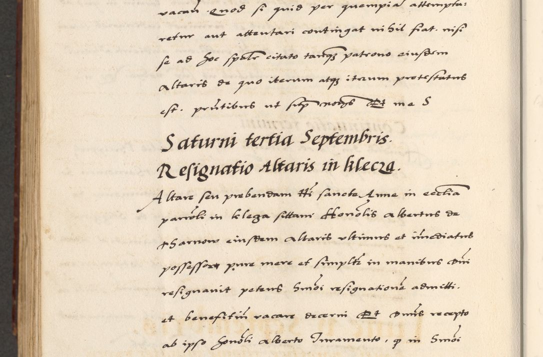 Zdjęcie nr 916 dla obiektu archiwalnego: [A]cta actorum causarum, sententiarum tam diffinitivarum quam interloquutoriarum, obligationum, constitutionum et contractuum coram reverendo patre domino Petro Porembski preposito Osvieczimensi, canonico et officiali generali Cracoviensi de anno Domini millesimo quingentesimo quinguagesimo primo, cuius indictio est nona, pontificatus sanctissimi in Christo patris et domini nostri domini Juliii divina providencia pape tercii, anno secundo, a die et mense infrascriptis feliciter continiantur