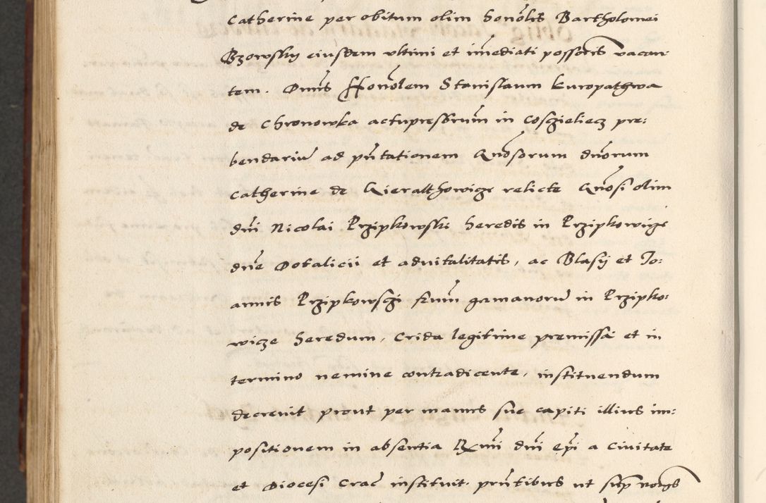 Zdjęcie nr 912 dla obiektu archiwalnego: [A]cta actorum causarum, sententiarum tam diffinitivarum quam interloquutoriarum, obligationum, constitutionum et contractuum coram reverendo patre domino Petro Porembski preposito Osvieczimensi, canonico et officiali generali Cracoviensi de anno Domini millesimo quingentesimo quinguagesimo primo, cuius indictio est nona, pontificatus sanctissimi in Christo patris et domini nostri domini Juliii divina providencia pape tercii, anno secundo, a die et mense infrascriptis feliciter continiantur