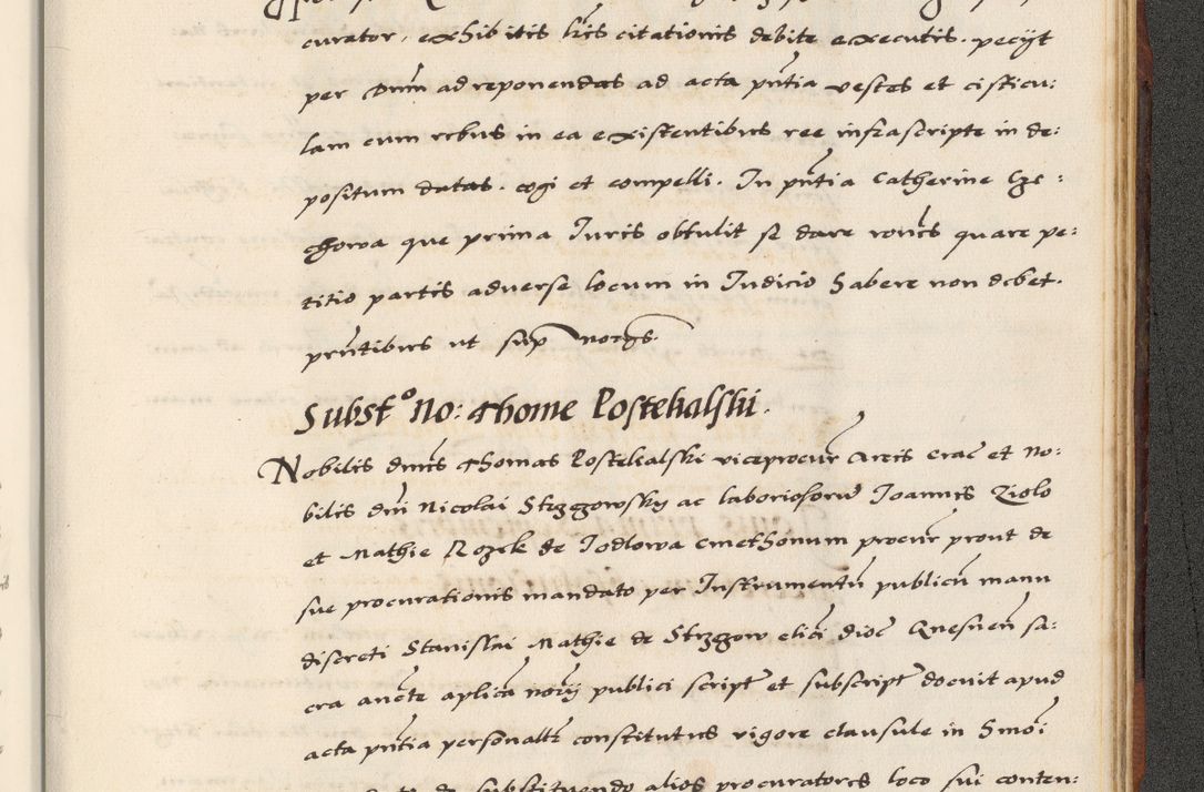 Zdjęcie nr 907 dla obiektu archiwalnego: [A]cta actorum causarum, sententiarum tam diffinitivarum quam interloquutoriarum, obligationum, constitutionum et contractuum coram reverendo patre domino Petro Porembski preposito Osvieczimensi, canonico et officiali generali Cracoviensi de anno Domini millesimo quingentesimo quinguagesimo primo, cuius indictio est nona, pontificatus sanctissimi in Christo patris et domini nostri domini Juliii divina providencia pape tercii, anno secundo, a die et mense infrascriptis feliciter continiantur