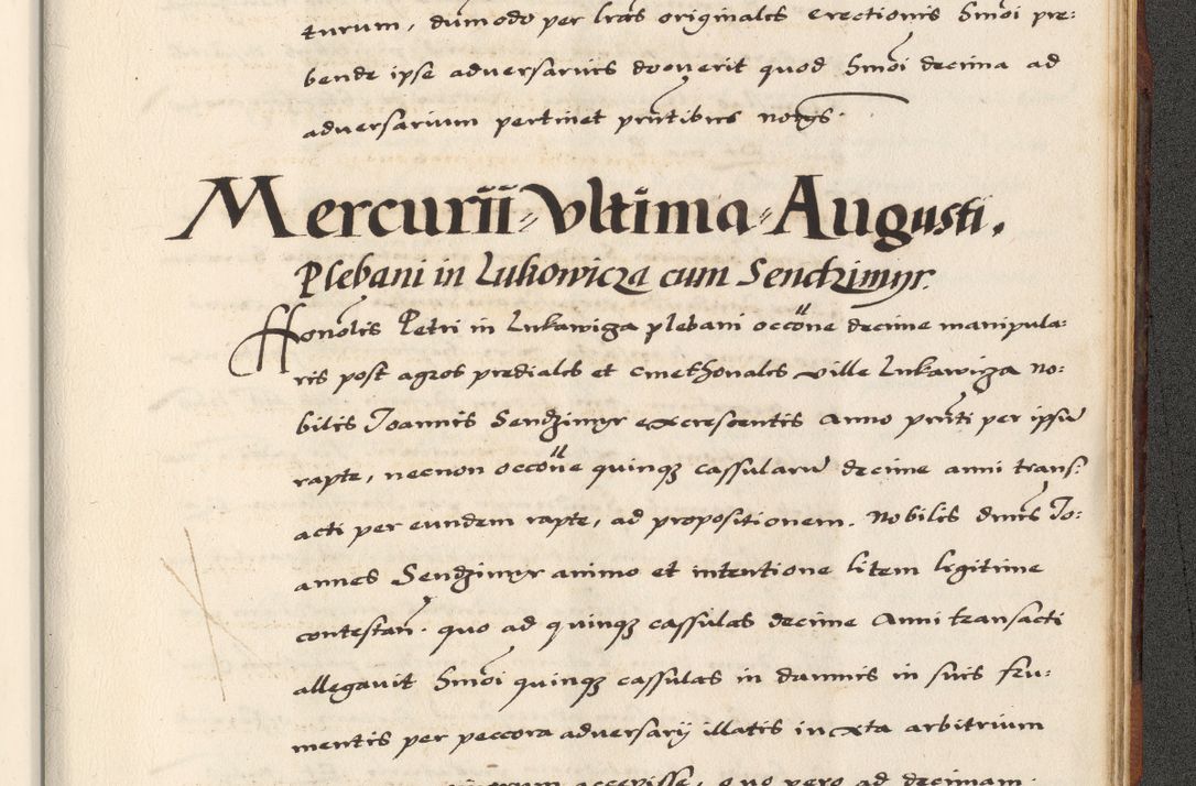 Zdjęcie nr 901 dla obiektu archiwalnego: [A]cta actorum causarum, sententiarum tam diffinitivarum quam interloquutoriarum, obligationum, constitutionum et contractuum coram reverendo patre domino Petro Porembski preposito Osvieczimensi, canonico et officiali generali Cracoviensi de anno Domini millesimo quingentesimo quinguagesimo primo, cuius indictio est nona, pontificatus sanctissimi in Christo patris et domini nostri domini Juliii divina providencia pape tercii, anno secundo, a die et mense infrascriptis feliciter continiantur