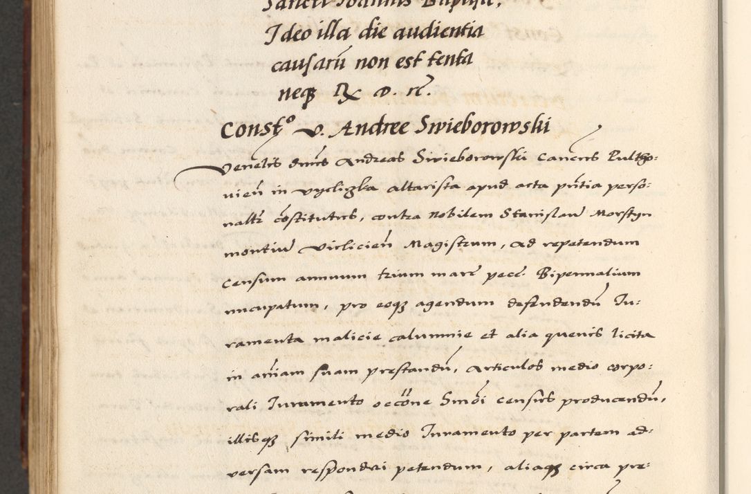 Zdjęcie nr 898 dla obiektu archiwalnego: [A]cta actorum causarum, sententiarum tam diffinitivarum quam interloquutoriarum, obligationum, constitutionum et contractuum coram reverendo patre domino Petro Porembski preposito Osvieczimensi, canonico et officiali generali Cracoviensi de anno Domini millesimo quingentesimo quinguagesimo primo, cuius indictio est nona, pontificatus sanctissimi in Christo patris et domini nostri domini Juliii divina providencia pape tercii, anno secundo, a die et mense infrascriptis feliciter continiantur