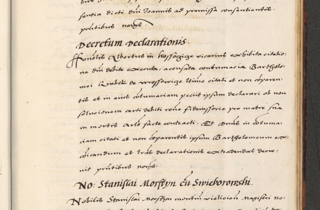 Zdjęcie nr 899 dla obiektu archiwalnego: [A]cta actorum causarum, sententiarum tam diffinitivarum quam interloquutoriarum, obligationum, constitutionum et contractuum coram reverendo patre domino Petro Porembski preposito Osvieczimensi, canonico et officiali generali Cracoviensi de anno Domini millesimo quingentesimo quinguagesimo primo, cuius indictio est nona, pontificatus sanctissimi in Christo patris et domini nostri domini Juliii divina providencia pape tercii, anno secundo, a die et mense infrascriptis feliciter continiantur