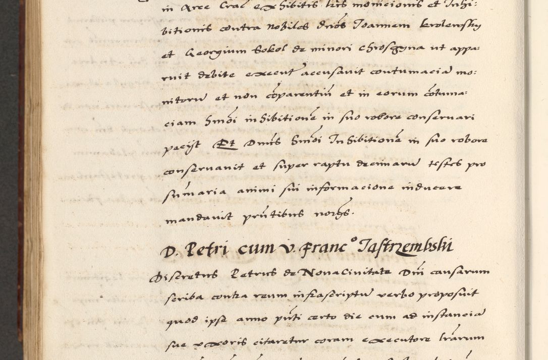 Zdjęcie nr 896 dla obiektu archiwalnego: [A]cta actorum causarum, sententiarum tam diffinitivarum quam interloquutoriarum, obligationum, constitutionum et contractuum coram reverendo patre domino Petro Porembski preposito Osvieczimensi, canonico et officiali generali Cracoviensi de anno Domini millesimo quingentesimo quinguagesimo primo, cuius indictio est nona, pontificatus sanctissimi in Christo patris et domini nostri domini Juliii divina providencia pape tercii, anno secundo, a die et mense infrascriptis feliciter continiantur