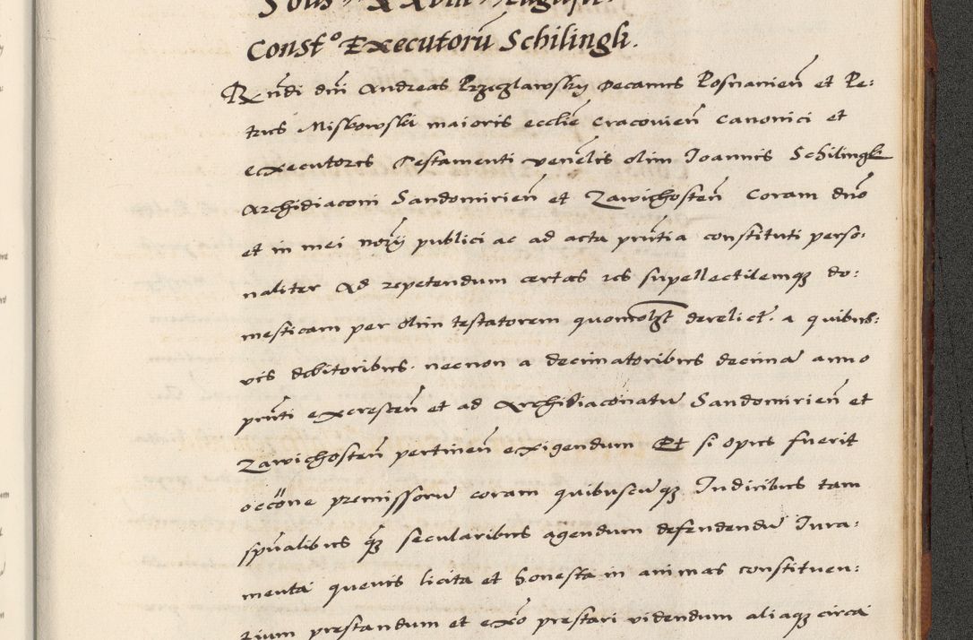 Zdjęcie nr 897 dla obiektu archiwalnego: [A]cta actorum causarum, sententiarum tam diffinitivarum quam interloquutoriarum, obligationum, constitutionum et contractuum coram reverendo patre domino Petro Porembski preposito Osvieczimensi, canonico et officiali generali Cracoviensi de anno Domini millesimo quingentesimo quinguagesimo primo, cuius indictio est nona, pontificatus sanctissimi in Christo patris et domini nostri domini Juliii divina providencia pape tercii, anno secundo, a die et mense infrascriptis feliciter continiantur